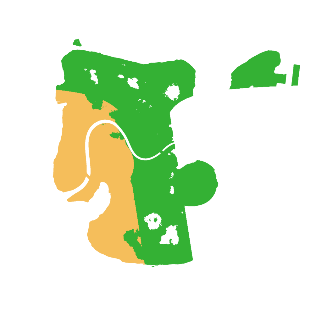 Biome Rust Map: Procedural Map, Size: 2000, Seed: 21454123