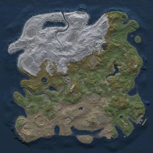Thumbnail Rust Map: Procedural Map, Size: 4250, Seed: 1289663970, 17 Monuments
