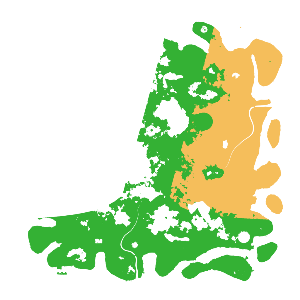 Biome Rust Map: Procedural Map, Size: 4500, Seed: 215364156