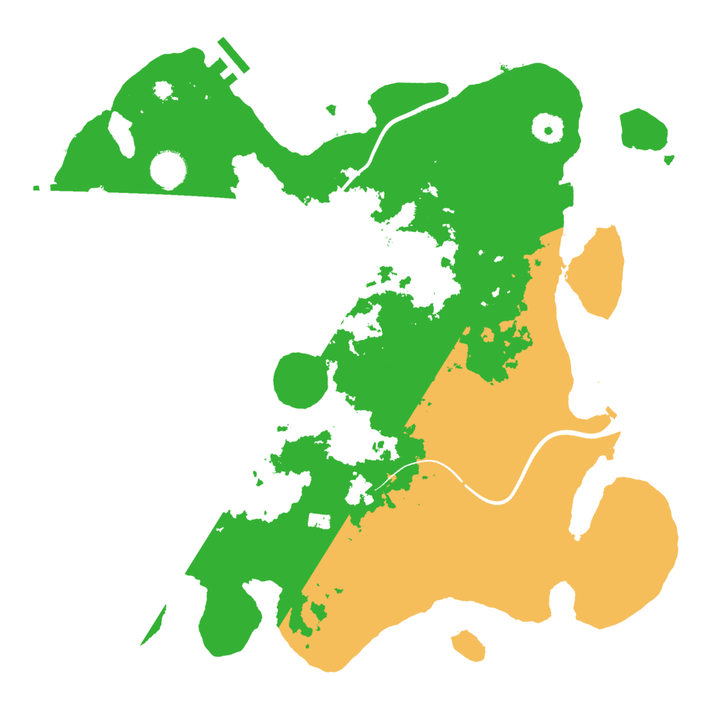 Biome Rust Map: Procedural Map, Size: 3500, Seed: 307007231