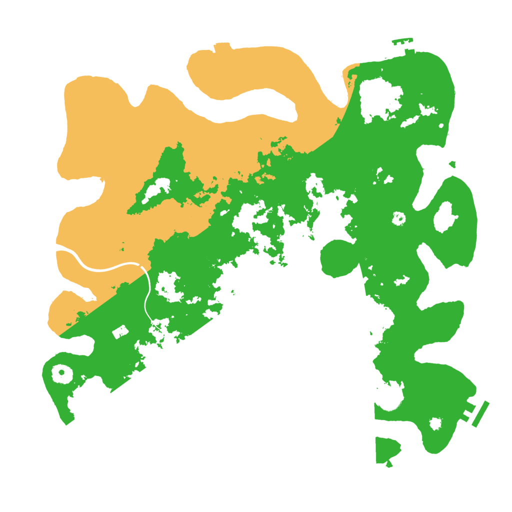Biome Rust Map: Procedural Map, Size: 3700, Seed: 550248886