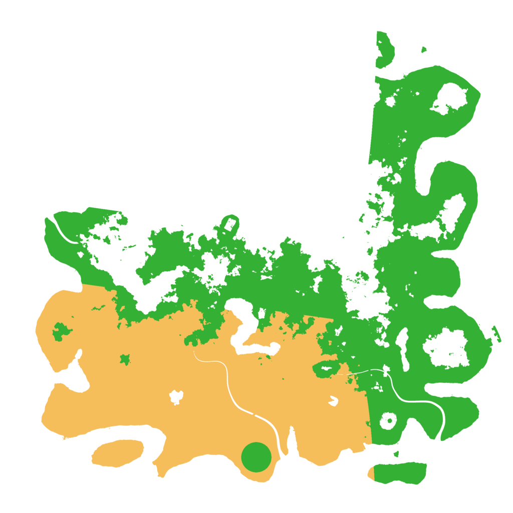 Biome Rust Map: Procedural Map, Size: 4500, Seed: 1977431248