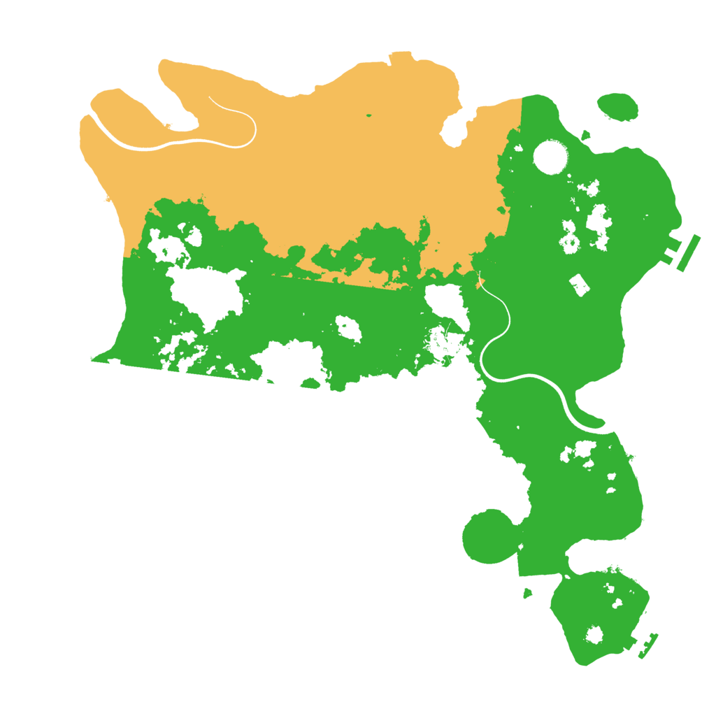 Biome Rust Map: Procedural Map, Size: 3700, Seed: 1055325414