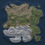 Thumbnail Rust Map: Procedural Map, Size: 3700, Seed: 1055325414, 17 Monuments