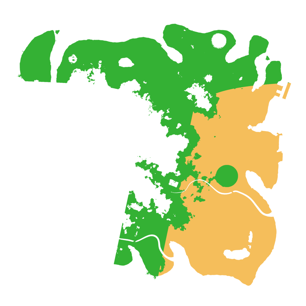 Biome Rust Map: Procedural Map, Size: 3650, Seed: 45636601
