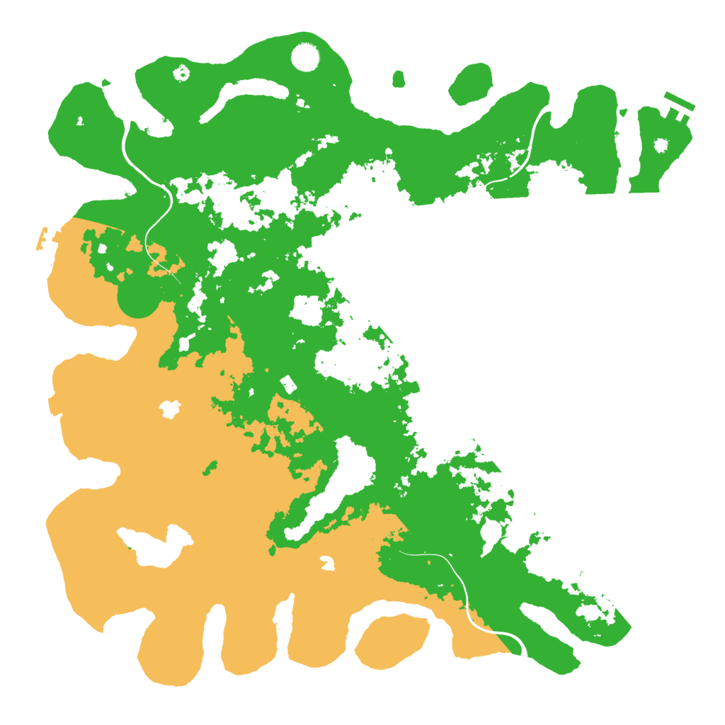 Biome Rust Map: Procedural Map, Size: 4500, Seed: 1442360334