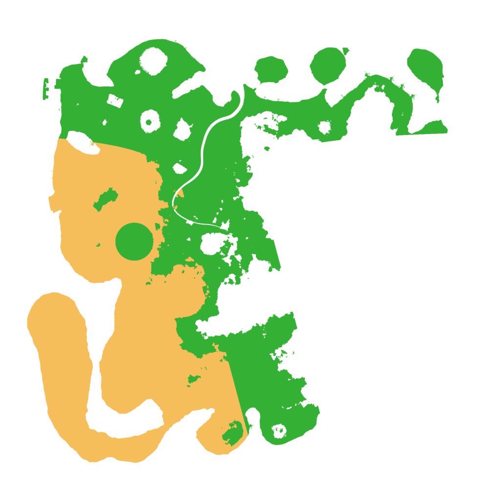 Biome Rust Map: Procedural Map, Size: 3500, Seed: 86948