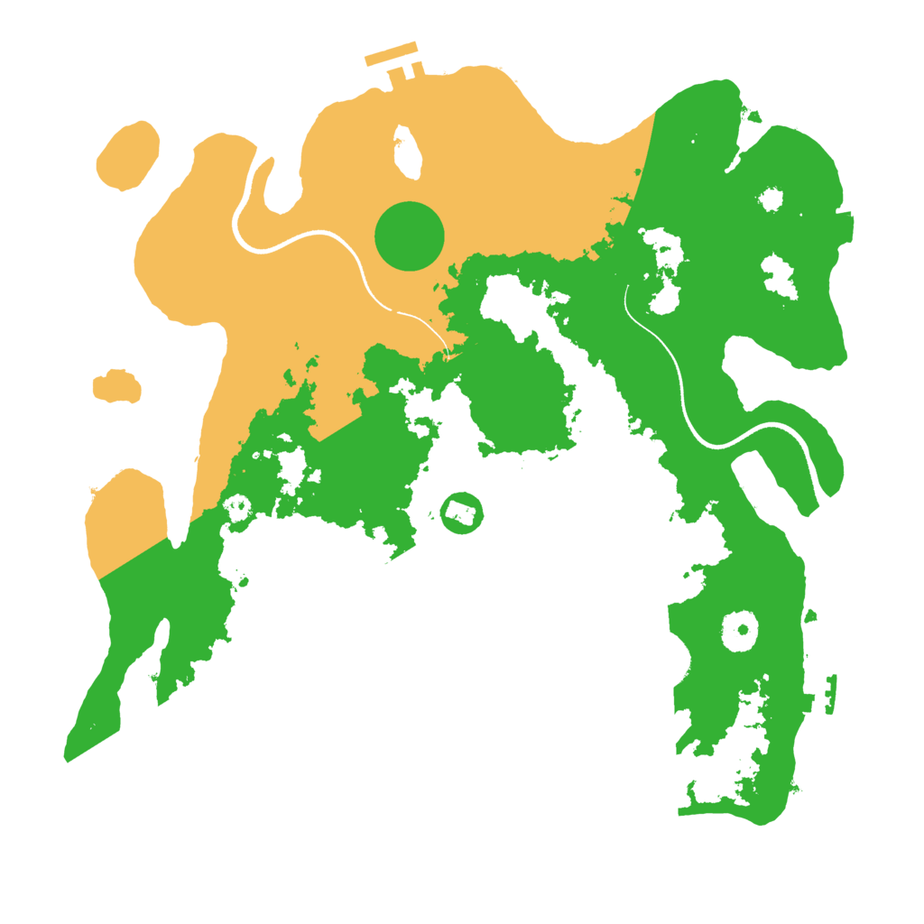 Biome Rust Map: Procedural Map, Size: 3500, Seed: 1743009191