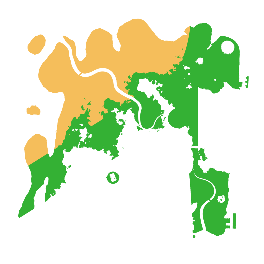 Biome Rust Map: Procedural Map, Size: 3500, Seed: 1743009191