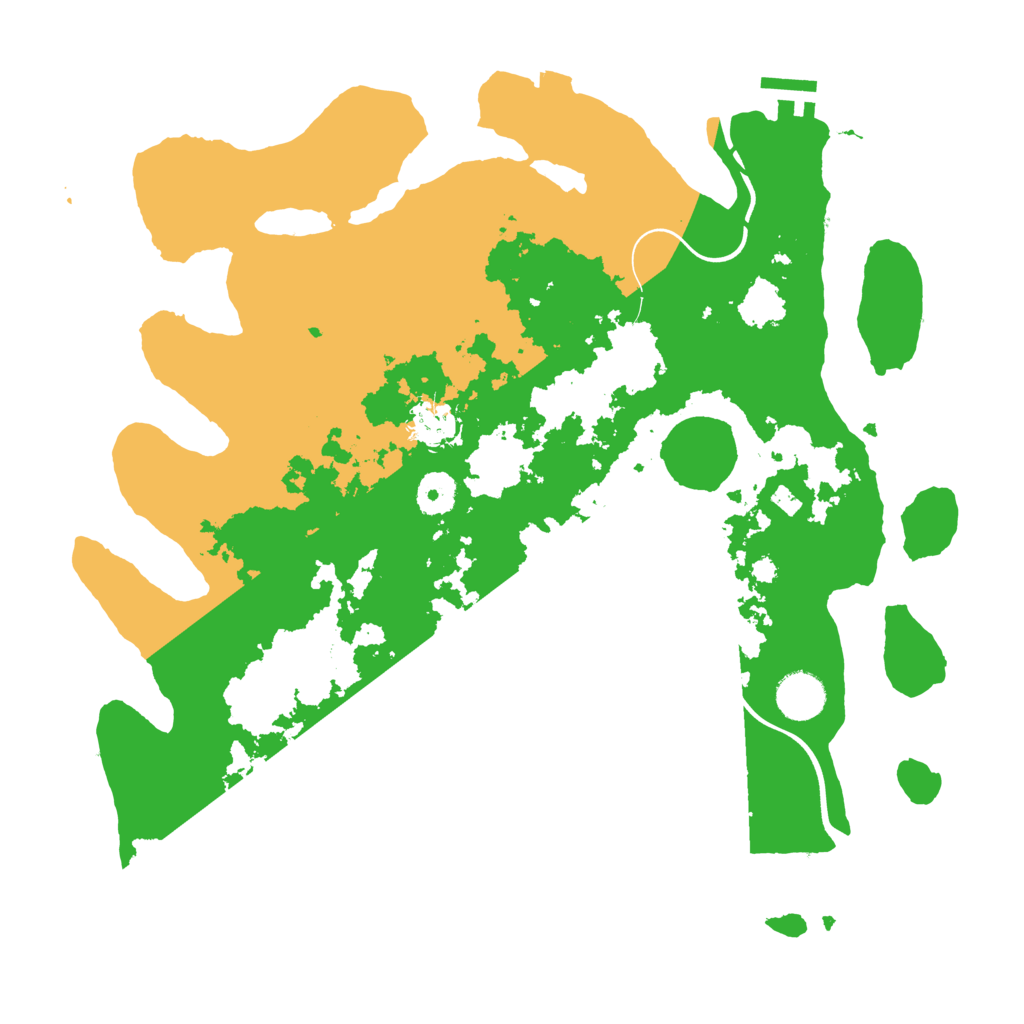Biome Rust Map: Procedural Map, Size: 3700, Seed: 351814964