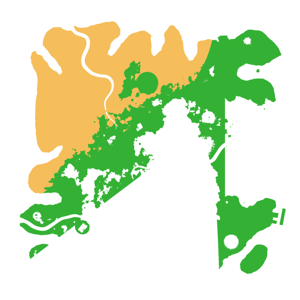 Biome Rust Map: Procedural Map, Size: 3650, Seed: 7058993