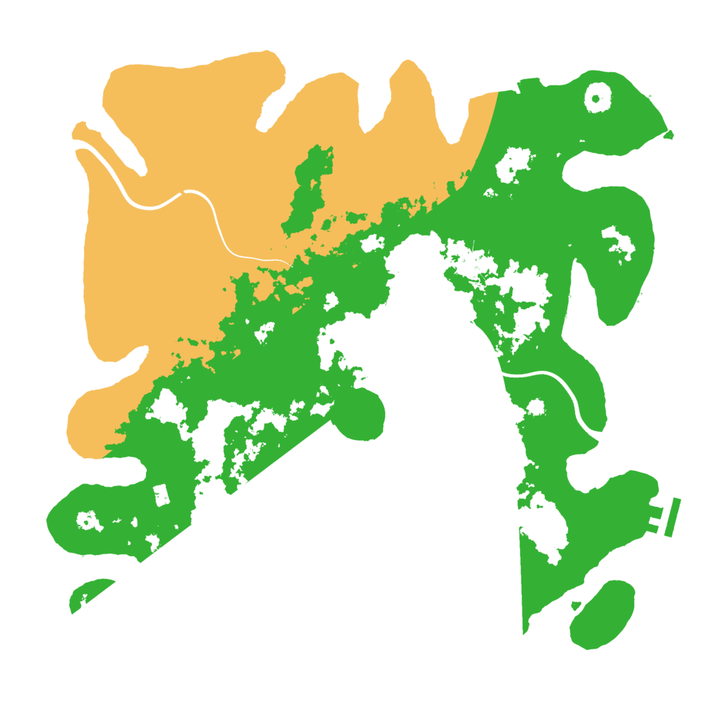 Biome Rust Map: Procedural Map, Size: 3650, Seed: 7058993