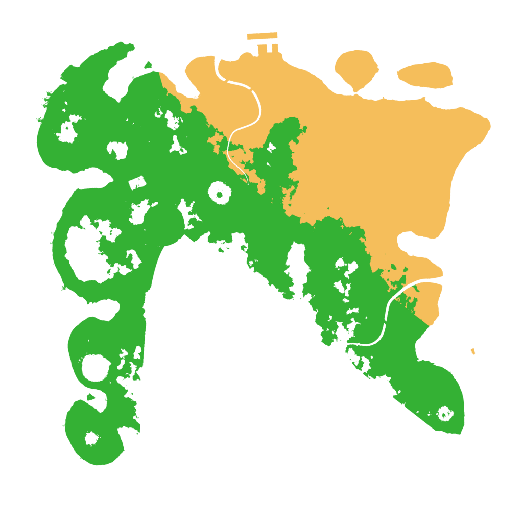 Biome Rust Map: Procedural Map, Size: 3500, Seed: 56237119