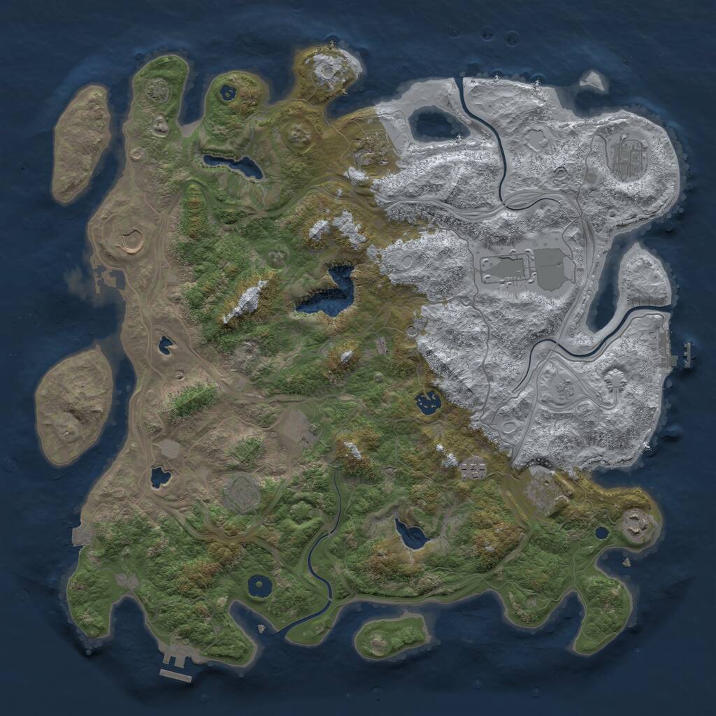 Procedural Map :: Rust Map :: Just-Wiped