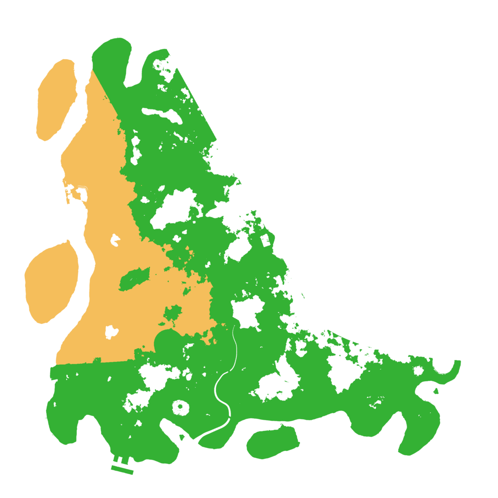 Biome Rust Map: Procedural Map, Size: 4500, Seed: 1026385981