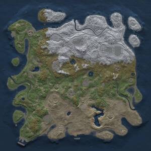 Thumbnail Rust Map: Procedural Map, Size: 4250, Seed: 934387653, 17 Monuments