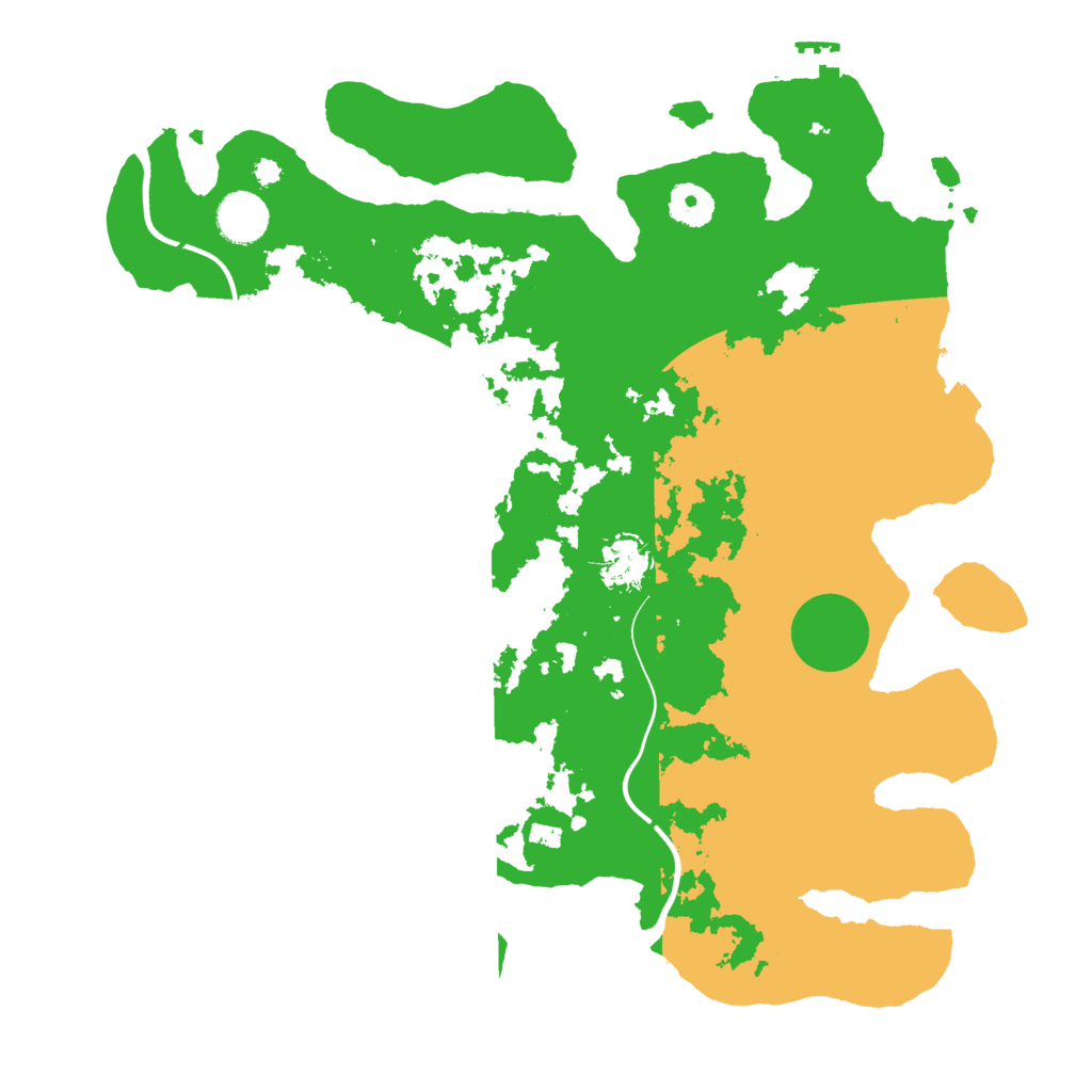 Biome Rust Map: Procedural Map, Size: 3700, Seed: 1205045214
