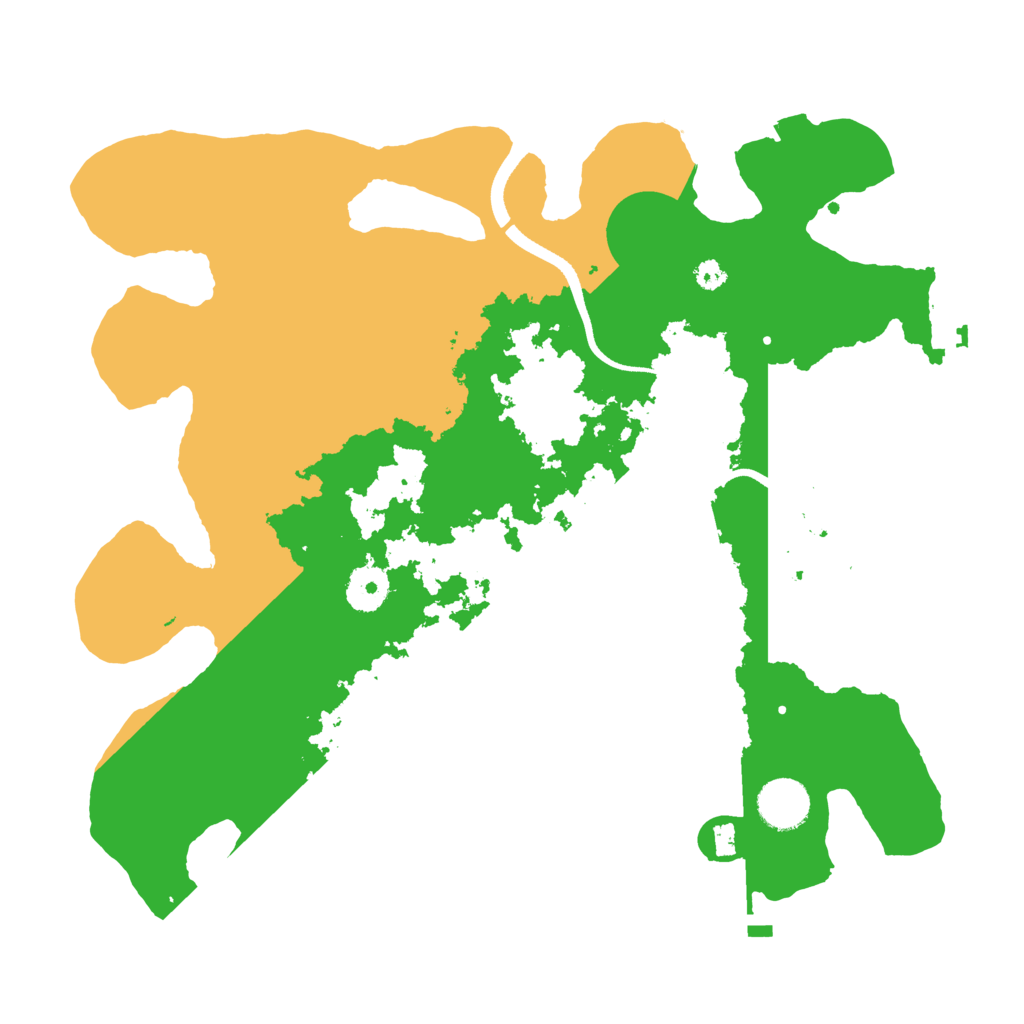 Biome Rust Map: Procedural Map, Size: 3500, Seed: 80327457