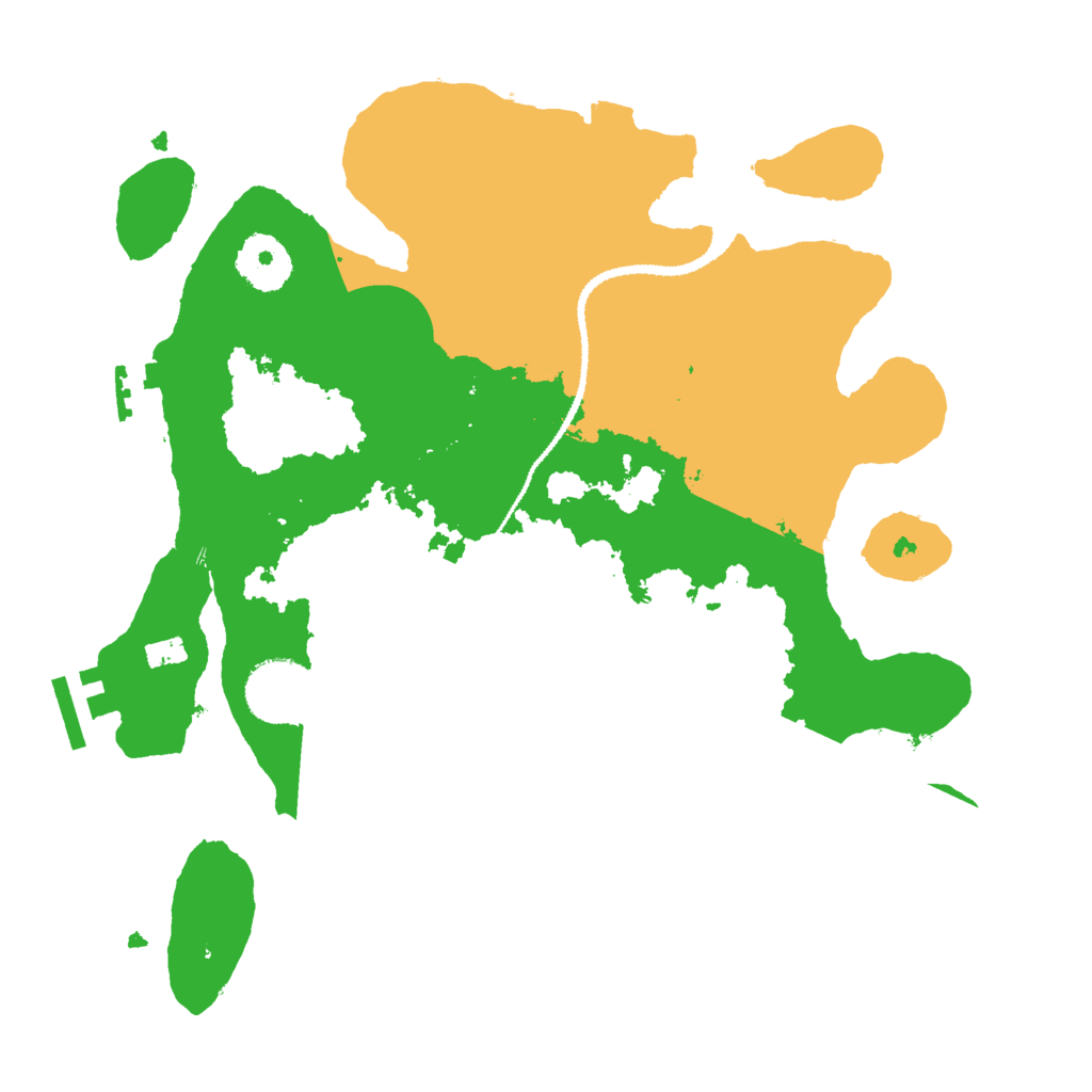 Biome Rust Map: Procedural Map, Size: 3000, Seed: 686927760