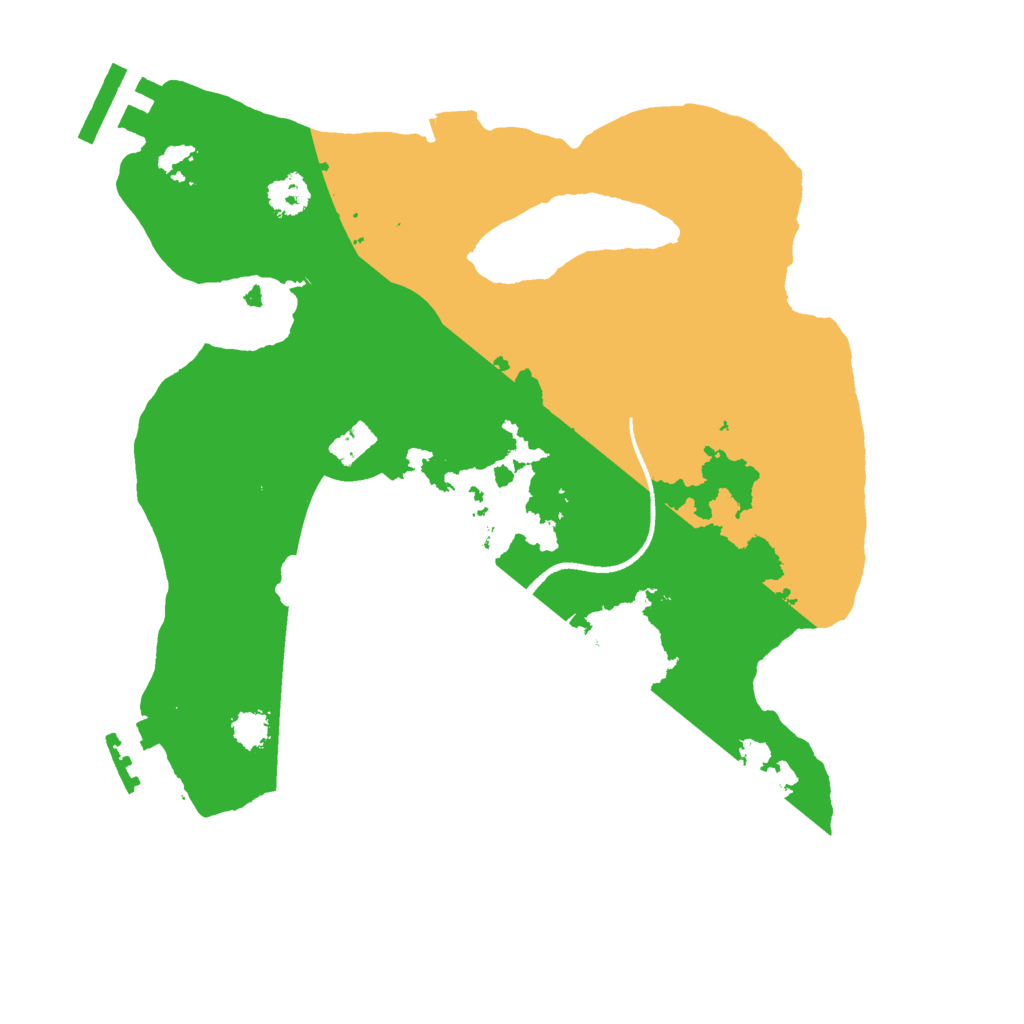 Biome Rust Map: Procedural Map, Size: 2500, Seed: 16345199