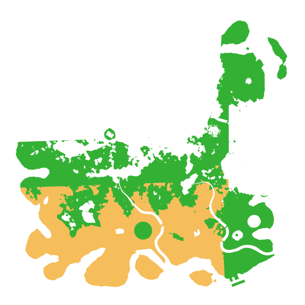 Biome Rust Map: Procedural Map, Size: 4500, Seed: 522435283