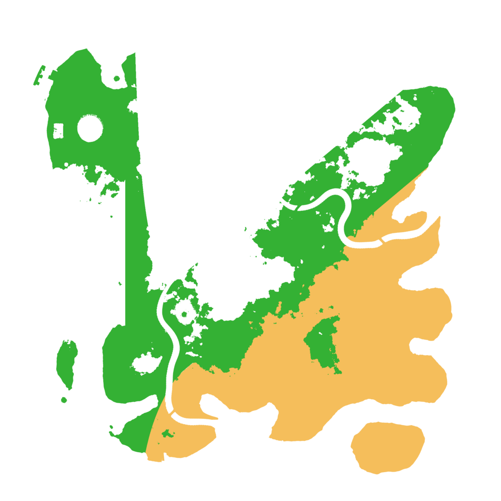 Biome Rust Map: Procedural Map, Size: 3500, Seed: 341262141