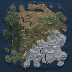 Thumbnail Rust Map: Procedural Map, Size: 4500, Seed: 2061316404, 19 Monuments
