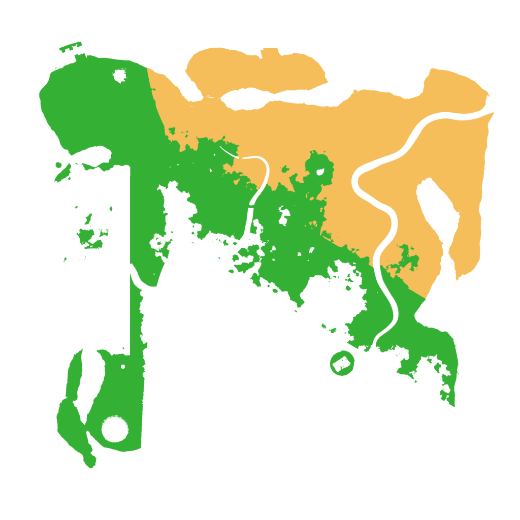 Biome Rust Map: Procedural Map, Size: 3500, Seed: 1543544246