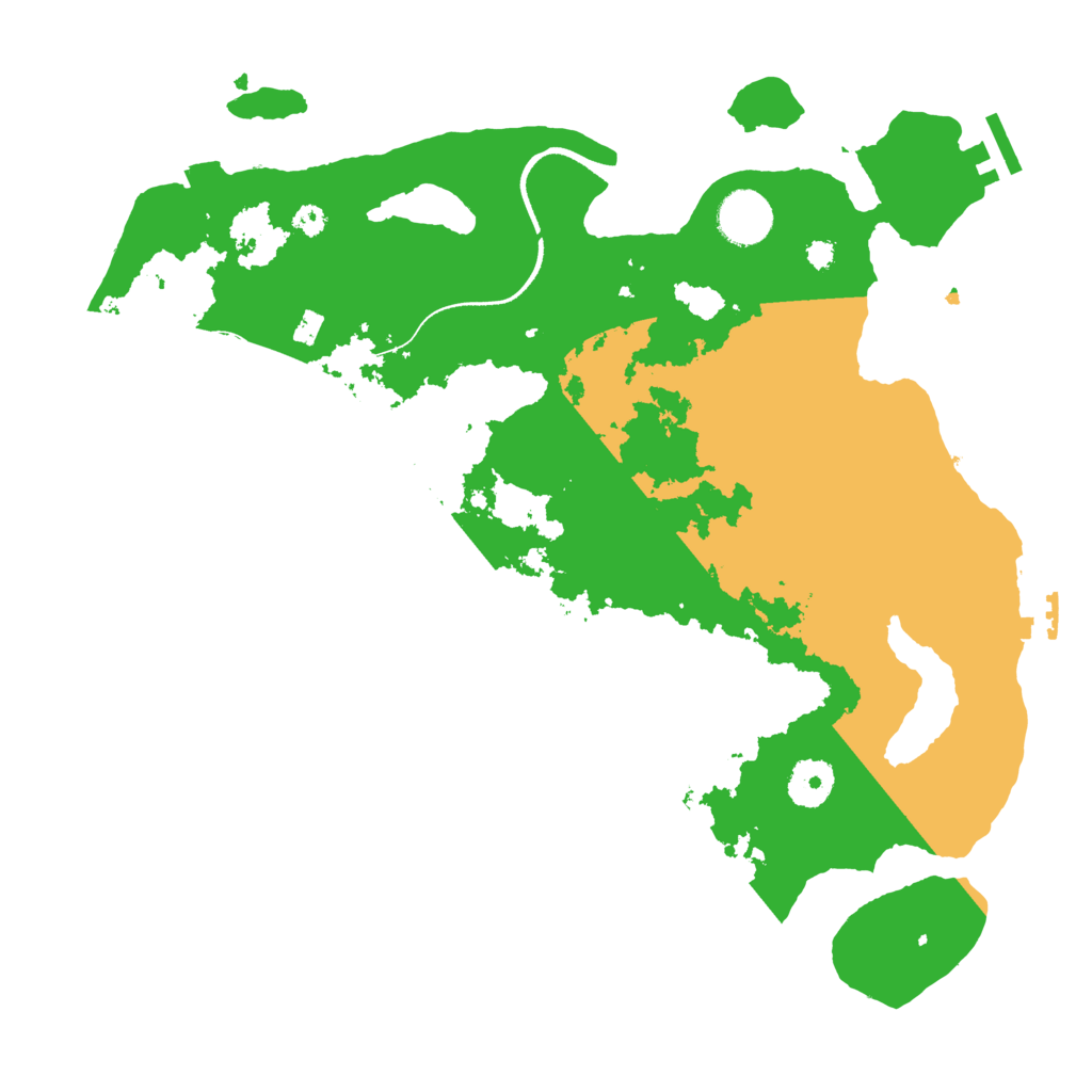 Biome Rust Map: Procedural Map, Size: 3500, Seed: 1554839752