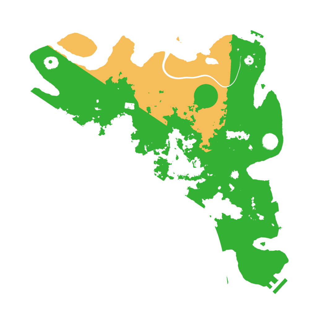 Biome Rust Map: Procedural Map, Size: 3500, Seed: 253543358