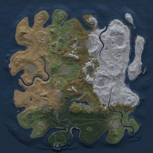 Thumbnail Rust Map: Procedural Map, Size: 4250, Seed: 674663, 17 Monuments