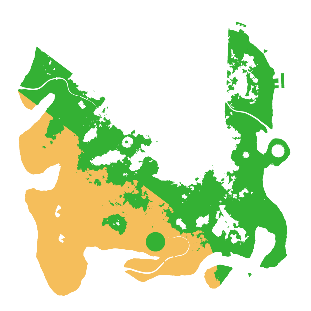 Biome Rust Map: Procedural Map, Size: 4250, Seed: 827919337