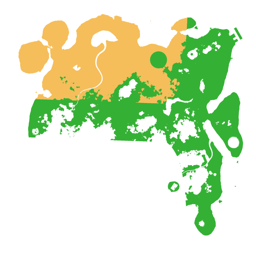 Biome Rust Map: Procedural Map, Size: 4000, Seed: 1233771192