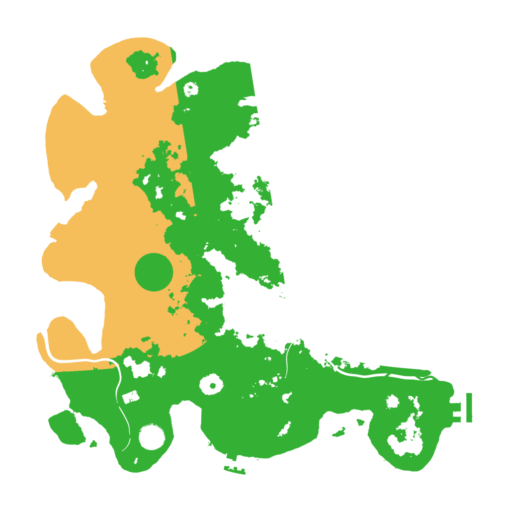 Biome Rust Map: Procedural Map, Size: 3500, Seed: 1275213347