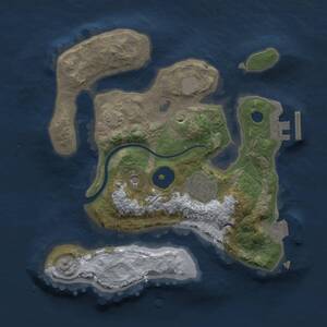 Thumbnail Rust Map: Procedural Map, Size: 2300, Seed: 356231903, 5 Monuments