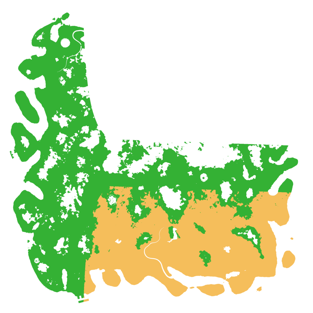 Biome Rust Map: Procedural Map, Size: 6000, Seed: 131072