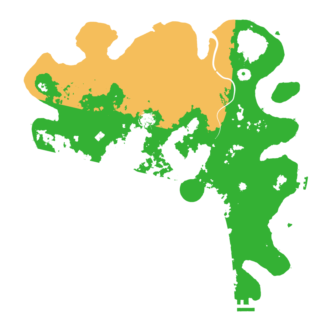 Biome Rust Map: Procedural Map, Size: 3700, Seed: 771130470