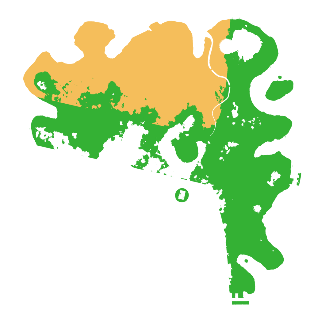 Biome Rust Map: Procedural Map, Size: 3700, Seed: 771130470