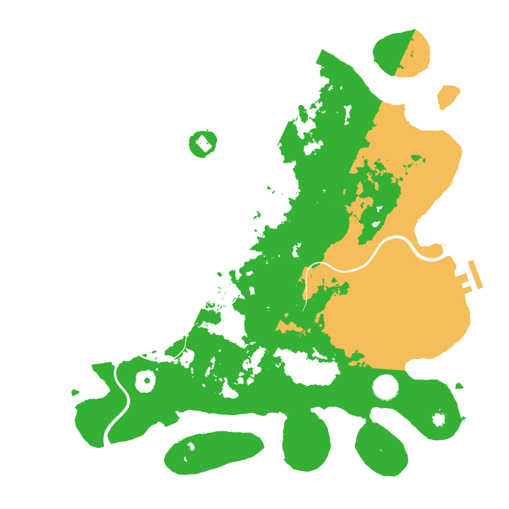 Biome Rust Map: Procedural Map, Size: 3500, Seed: 6368345