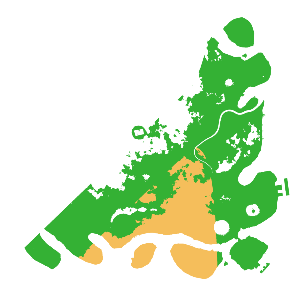 Biome Rust Map: Procedural Map, Size: 3500, Seed: 446955394