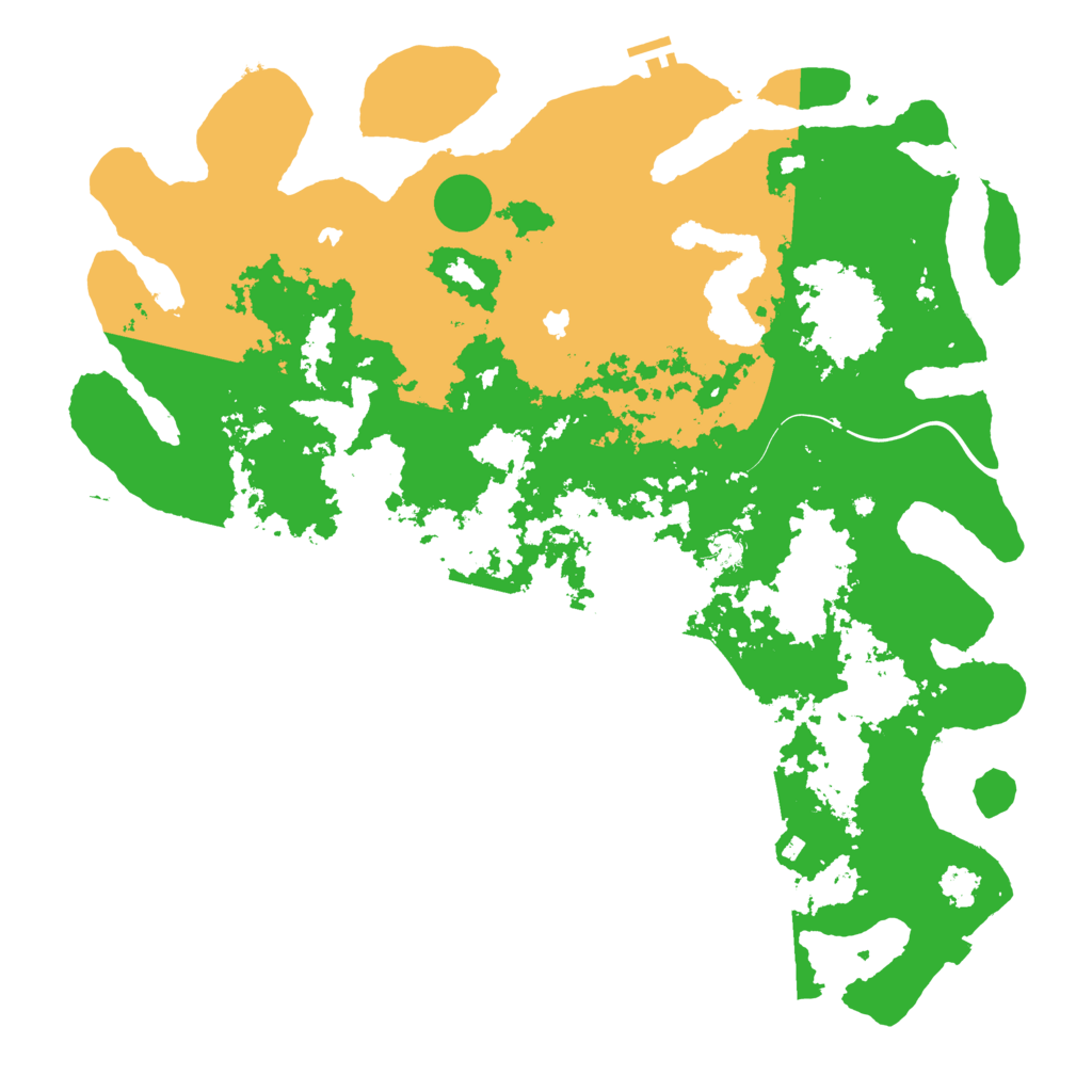 Biome Rust Map: Procedural Map, Size: 5000, Seed: 1210506875