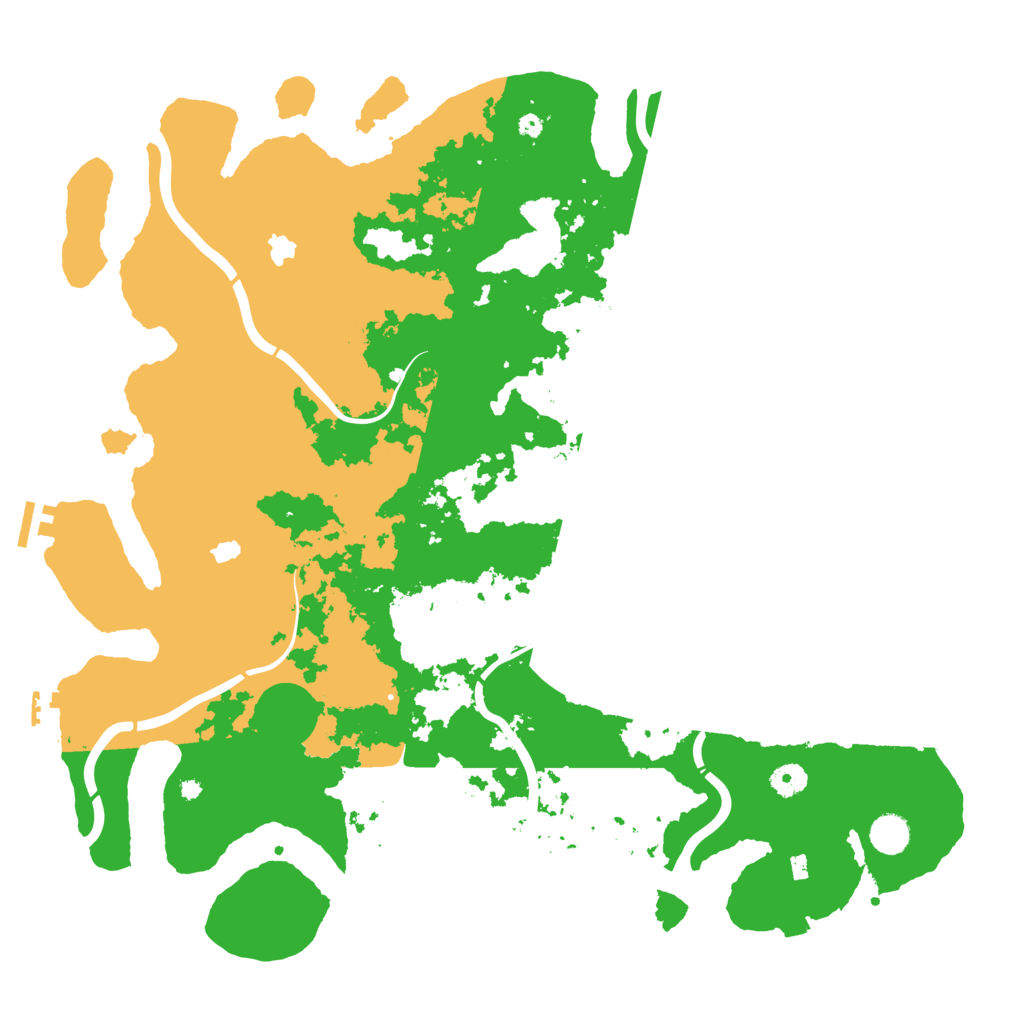 Biome Rust Map: Procedural Map, Size: 4500, Seed: 451016605