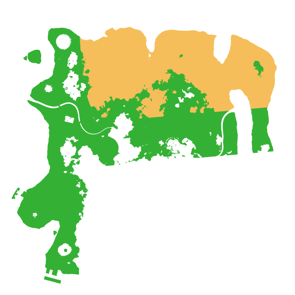 Biome Rust Map: Procedural Map, Size: 3500, Seed: 1415452511