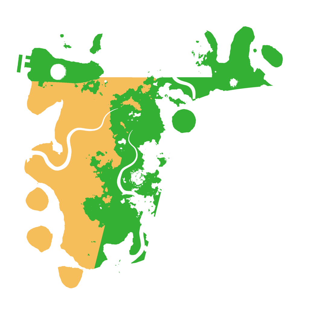 Biome Rust Map: Procedural Map, Size: 3500, Seed: 2072441236