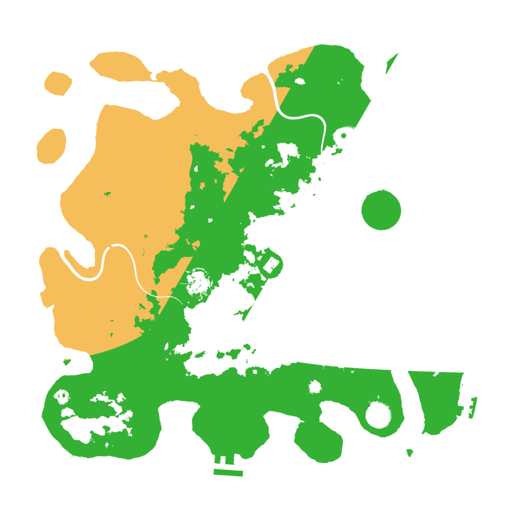 Biome Rust Map: Procedural Map, Size: 3500, Seed: 1545641