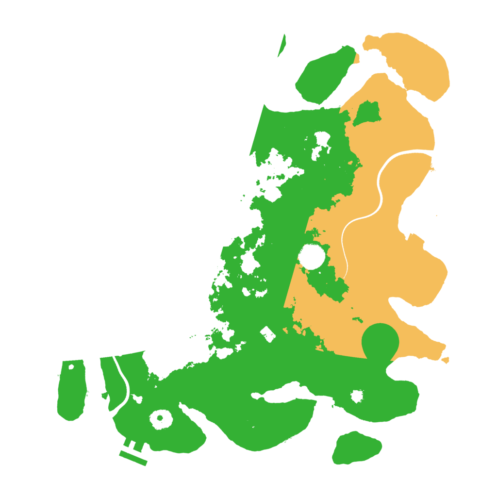 Biome Rust Map: Procedural Map, Size: 3500, Seed: 1515418027