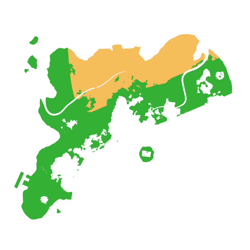 Biome Rust Map: Procedural Map, Size: 3000, Seed: 69671993