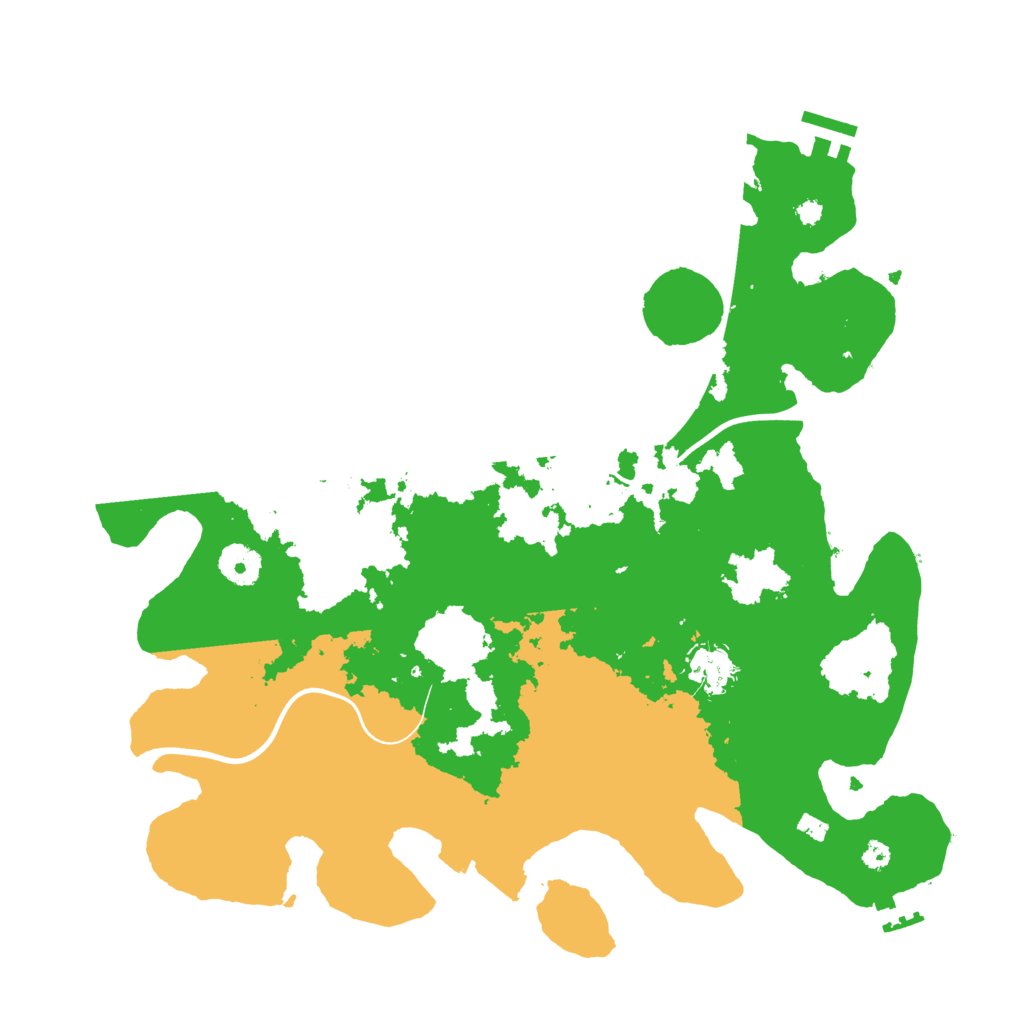 Biome Rust Map: Procedural Map, Size: 3700, Seed: 885181198