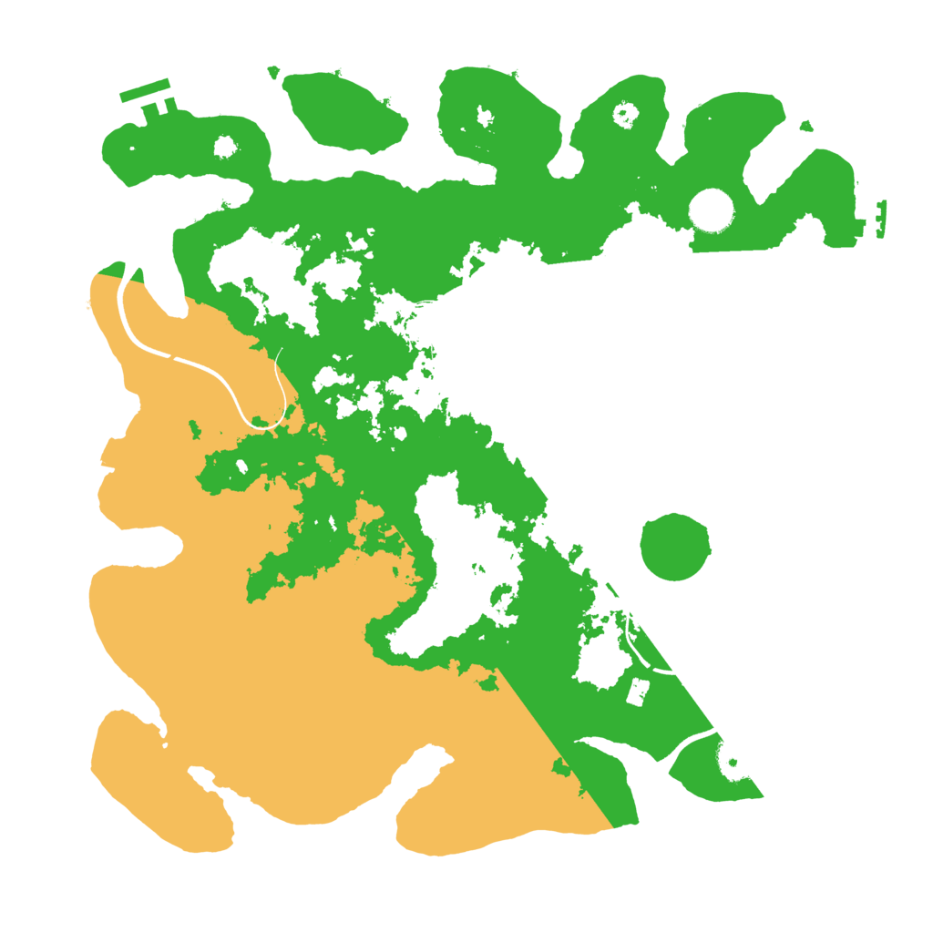 Biome Rust Map: Procedural Map, Size: 3700, Seed: 890979169