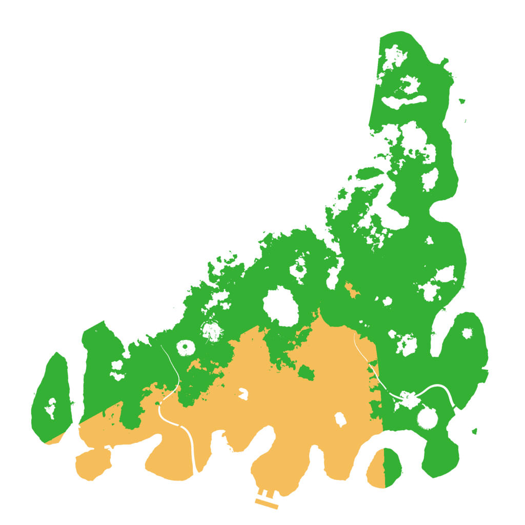 Biome Rust Map: Procedural Map, Size: 4500, Seed: 1684921304